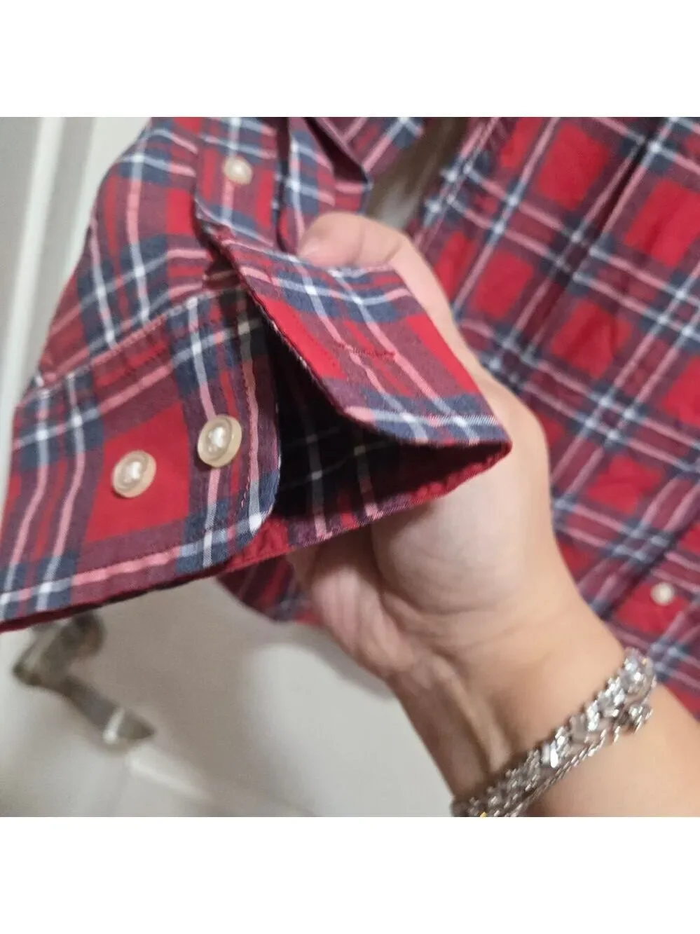 Sonoma Goods For Life Modern Fit Plaid Button Down Shirt NWT Men's Medium
